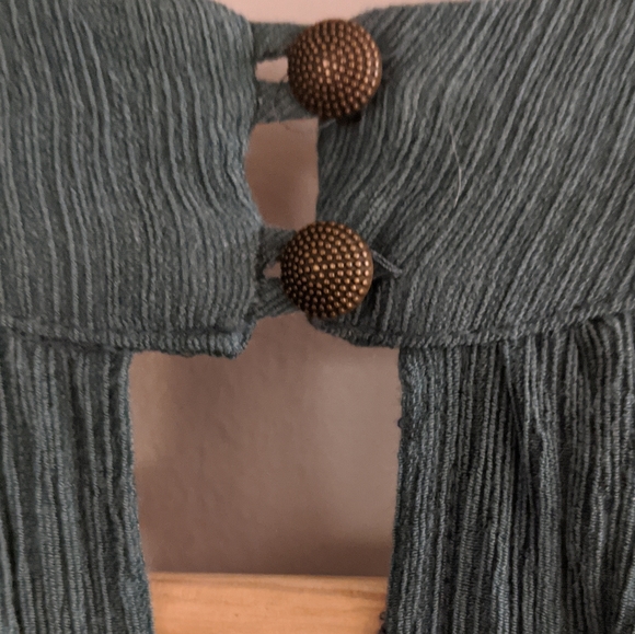 Anthropologie Green Halter Jumpsuit - Picture 2 of 7